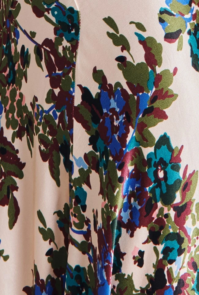 Beatrix Satin Midi Dress Green Floral 10 Beatrix Satin Midi Dress Green Floral - Image 8