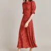Wilma Crepe Midi Dress Red Spot 1 Wilma Crepe Midi Dress Red Spot -Ghost Fashion Store D07G034 Z78 29041 650px 964px