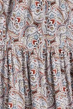 Maya Crepe Midi Dress Blue Paisley Star 13 Maya Crepe Midi Dress Blue Paisley Star -Ghost Fashion Store D07G043 Z05 29557 650px 964px