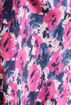 Harper Satin Midi Dress Pink Poppies 13 Harper Satin Midi Dress Pink Poppies -Ghost Fashion Store D07G053 Z10 29537 650px 964px