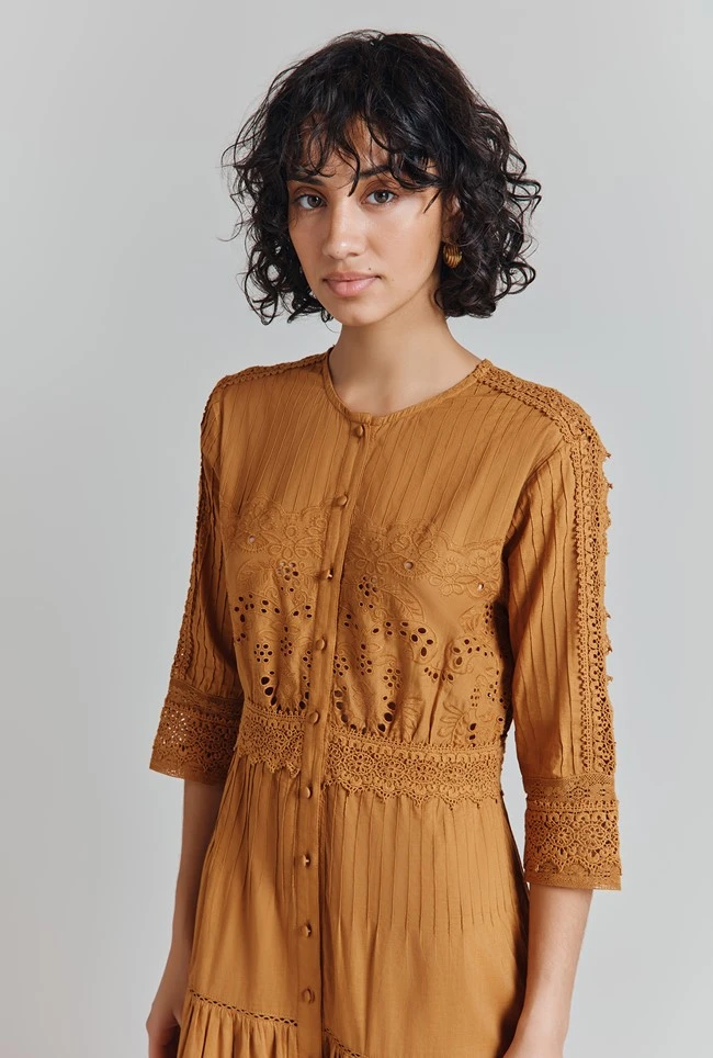 BlairEmbroidered Cotton Maxi Dress 6 BlairEmbroidered Cotton Maxi Dress - Image 4