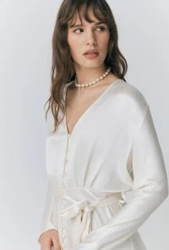 Meryl Satin Belted Midi Dress -Ghost Fashion Store D08G050 M12 32761 650px 964px