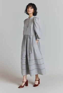 Nova Cotton Embroidered Midi Dress 10 Nova Cotton Embroidered Midi Dress -Ghost Fashion Store D08G054A B42 31646 650px 964px