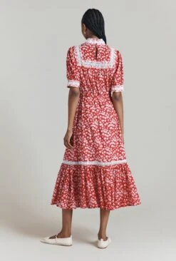 Josephine Ditsy Floral Printed Cotton Lace Trim Dress 11 Josephine Ditsy Floral Printed Cotton Lace Trim Dress -Ghost Fashion Store D08G055A Z24 31482 650px 964px