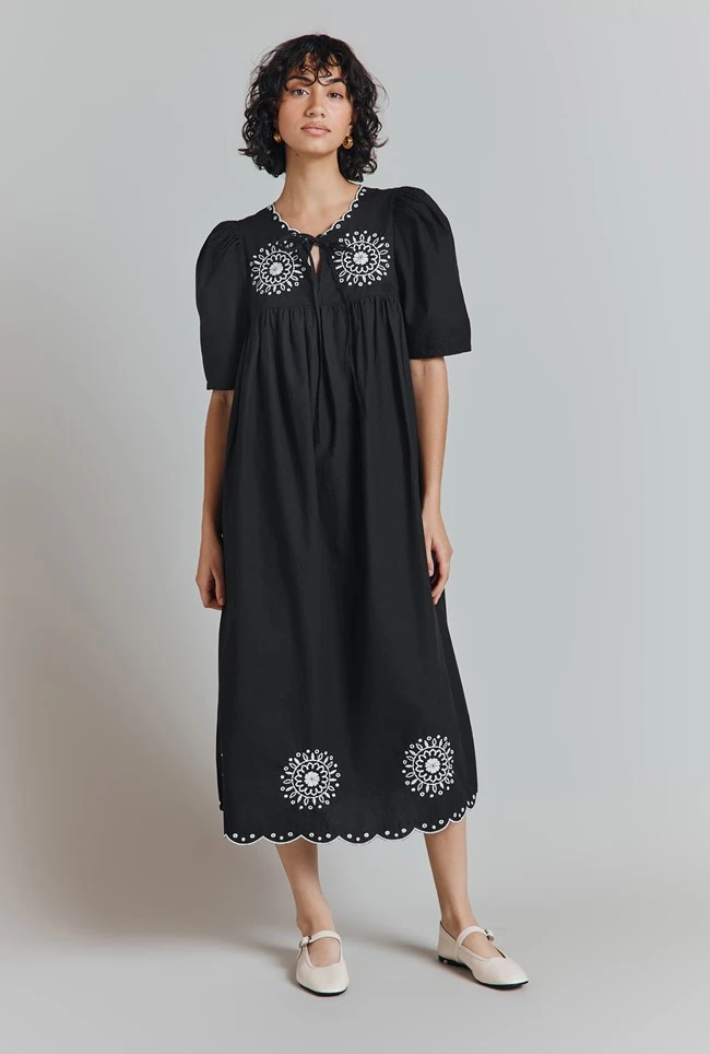 Ramona Embroidered Cotton Midi Dress 5 Ramona Embroidered Cotton Midi Dress - Image 3