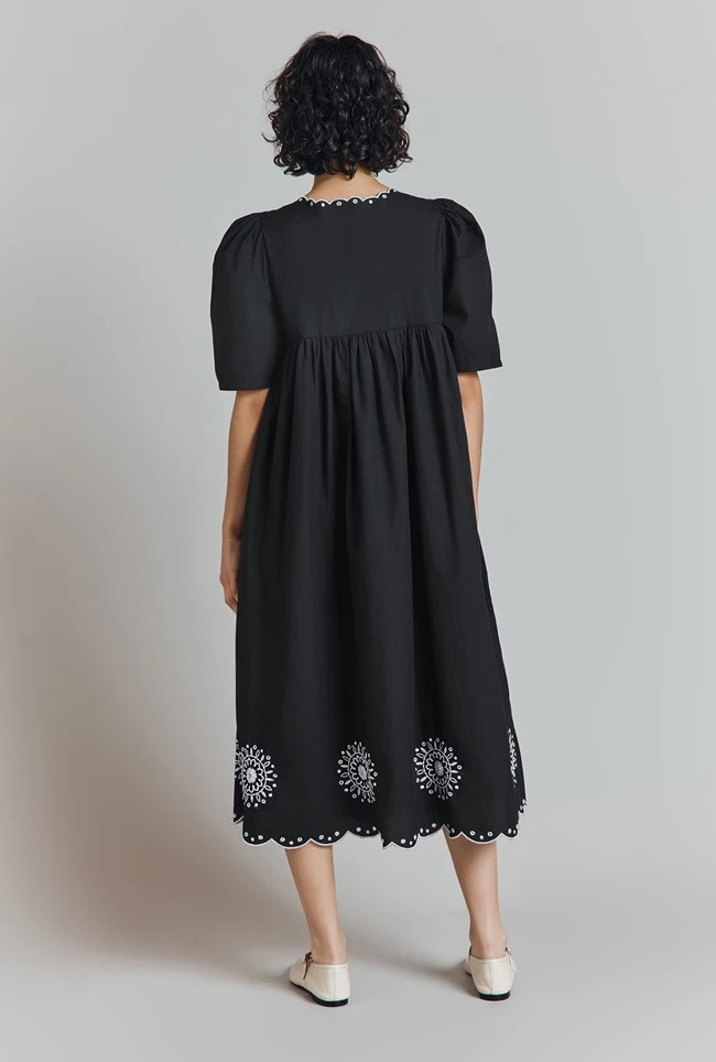 Ramona Embroidered Cotton Midi Dress 6 Ramona Embroidered Cotton Midi Dress - Image 4