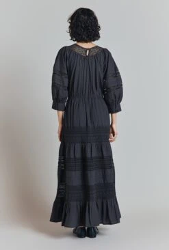 Leoni Lace Trim Cotton Midi Dress -Ghost Fashion Store D09G003 B33 31888 650px 964px