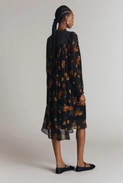 Penelope Mixed Floral Print Dress -Ghost Fashion Store D09G036 Z47 32418 650px 964px