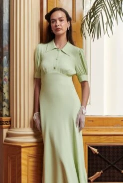 Wilma Crepe Midi Tea Dress 13 Wilma Crepe Midi Tea Dress -Ghost Fashion Store D09G041 J70 33728 650px 964px