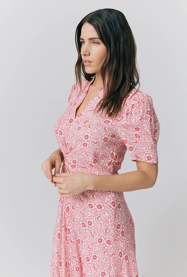 Capri Crepe Floral Midi Dress 5 Capri Crepe Floral Midi Dress - Image 3