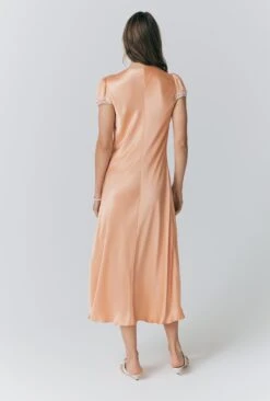 Lillie Lace Trim Satin Dress -Ghost Fashion Store D10G003 F04 32823 650px 964px