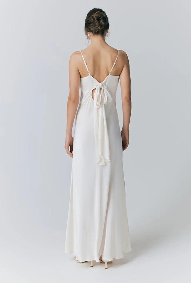 Winslet A Line Satin Maxi Dress 7 Winslet A Line Satin Maxi Dress - Image 5