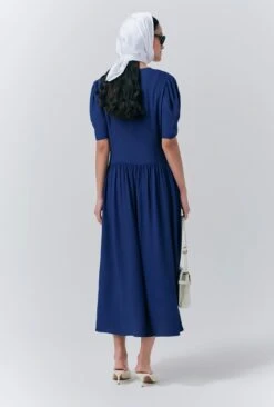 Peony Crepe Midi Dress -Ghost Fashion Store D10G020 K06 33566 650px 964px