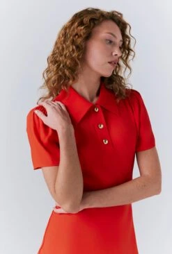 Verity Crepe Button Midi Dress -Ghost Fashion Store D10G024 G01 33470 650px 964px