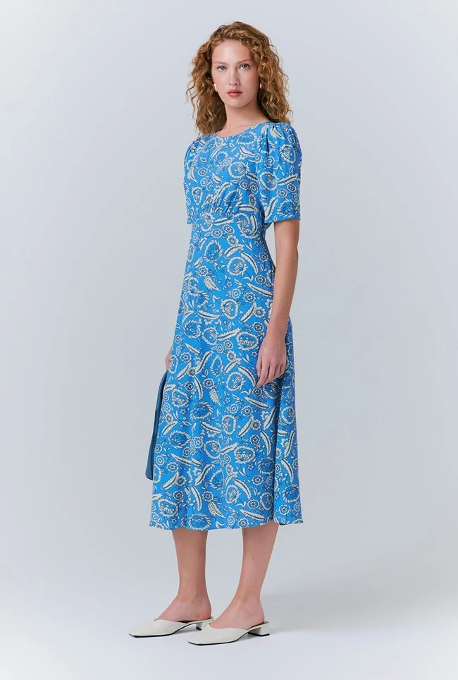 Esme Mono Floral Crepe Dress 5 Esme Mono Floral Crepe Dress - Image 3