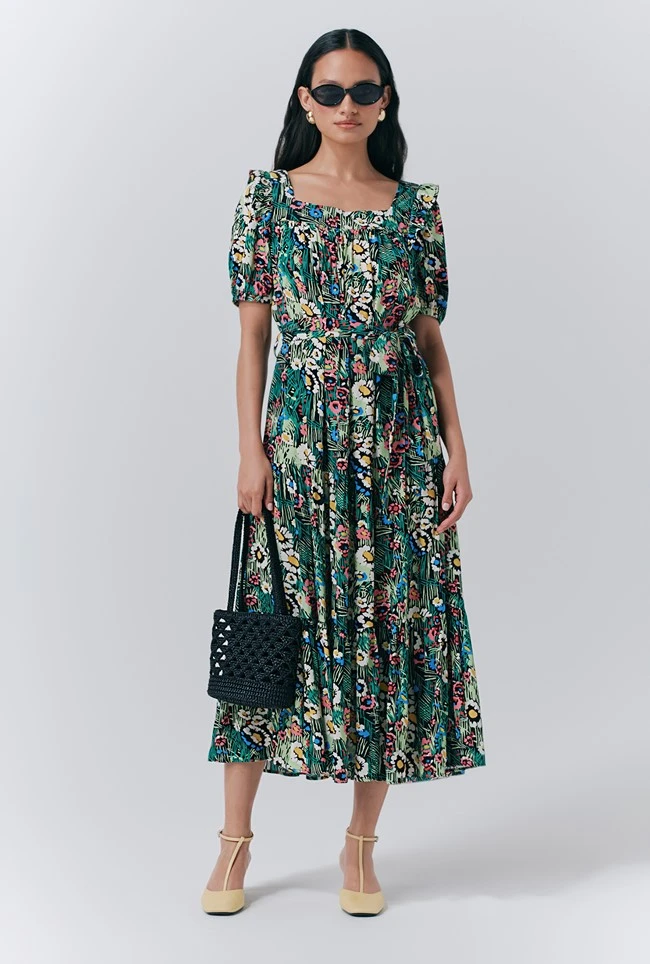 Georgia Tiered Floral Midi Dress 3 Georgia Tiered Floral Midi Dress