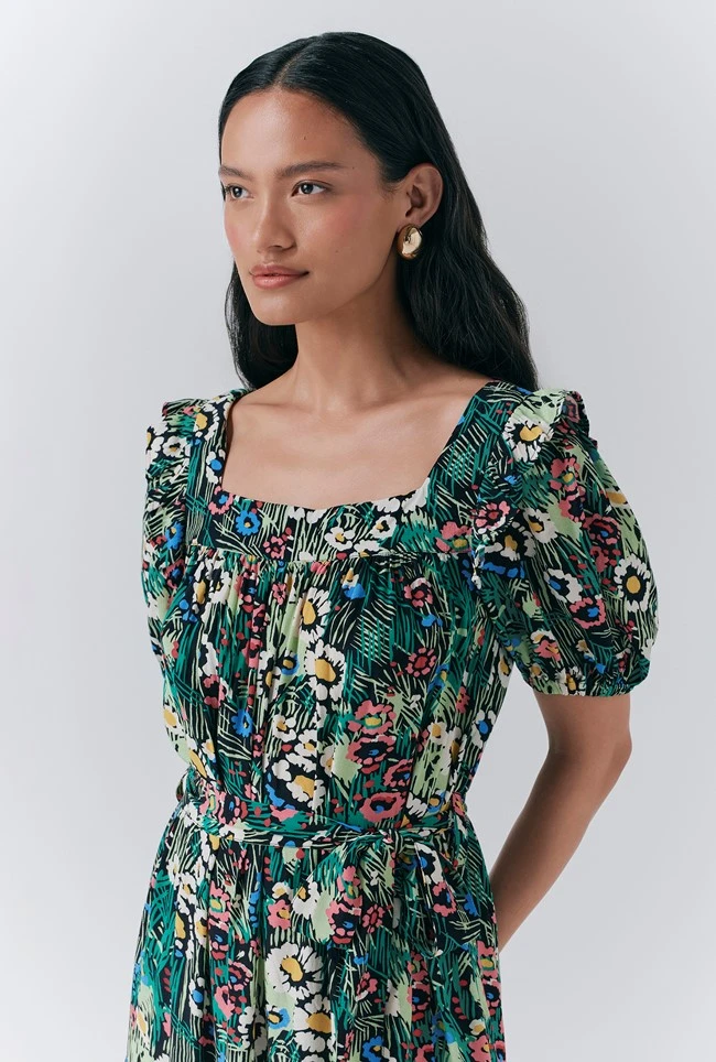 Georgia Tiered Floral Midi Dress 4 Georgia Tiered Floral Midi Dress - Image 2