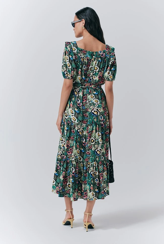 Georgia Tiered Floral Midi Dress 7 Georgia Tiered Floral Midi Dress - Image 5