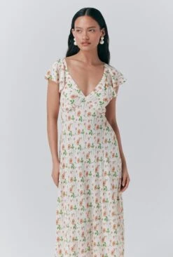 Maya Crepe Floral Print Slip Dress -Ghost Fashion Store D10G045 Z81 33616 650px 964px