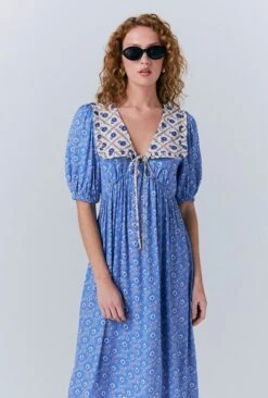 Nellie Crepe Collared Midi Smock Dress 10 Nellie Crepe Collared Midi Smock Dress -Ghost Fashion Store D10G047 Z82 33530 650px 964px