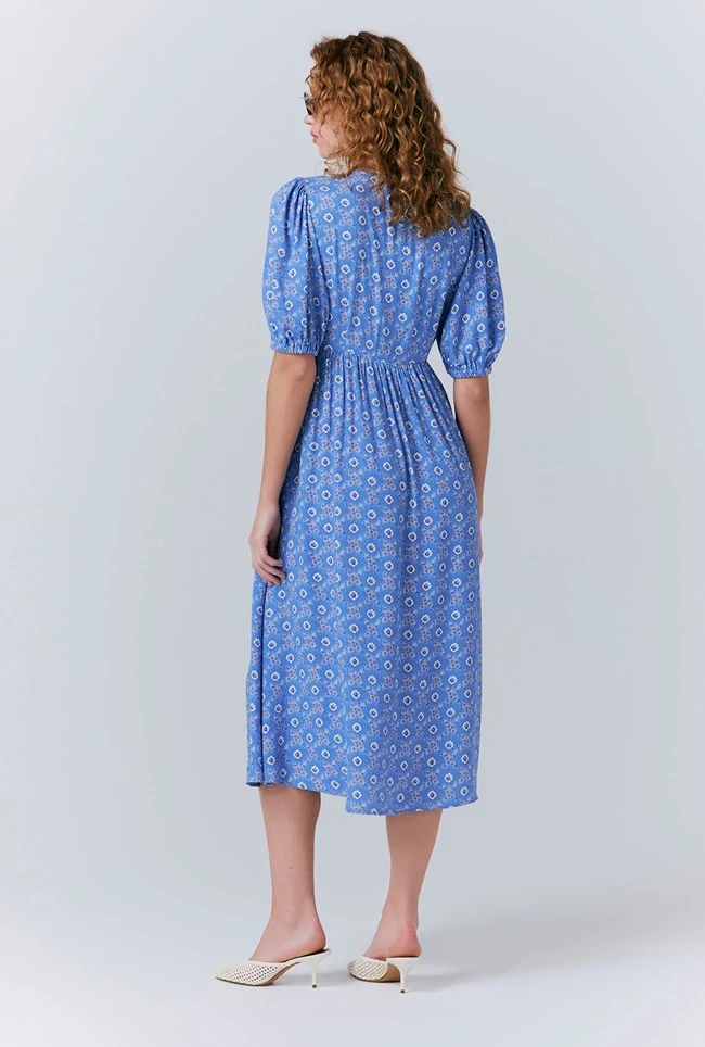 Nellie Crepe Collared Midi Smock Dress 7 Nellie Crepe Collared Midi Smock Dress - Image 5