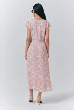 Blair Crepe Floral Sleeveless Midi Dress -Ghost Fashion Store D10G050 Z86 33558 650px 964px