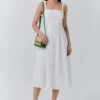 Fabiola Embroidered Cotton Strappy Dress