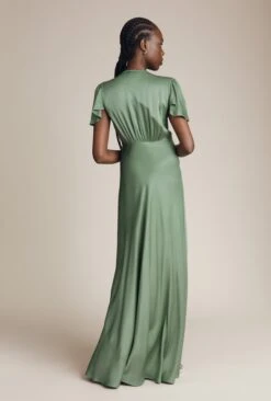 Delphine Satin Maxi Dress Soft Green 11 Delphine Satin Maxi Dress Soft Green -Ghost Fashion Store DF46CA J61 26499 650px 964px