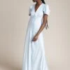 Delphine Satin Maxi Dress Pale Blue 2 Delphine Satin Maxi Dress Pale Blue -Ghost Fashion Store DF46CA K80 24043 650px 964px