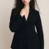 Piper Crepe Blazer Black 1 Piper Crepe Blazer Black -Ghost Fashion Store J05G001 A01 25773 650px 964px