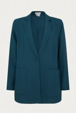 Wren Crepe Blazer Petrol Green 12 Wren Crepe Blazer Petrol Green -Ghost Fashion Store J05G002 K72 25919 650px 964px