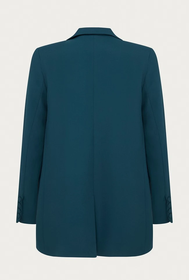 Wren Crepe Blazer Petrol Green 8 Wren Crepe Blazer Petrol Green - Image 6