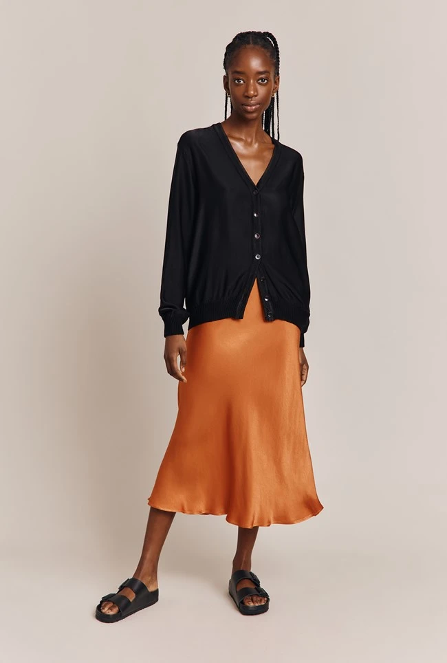 Mia Satin Bomber Jacket Black 6 Mia Satin Bomber Jacket Black - Image 4