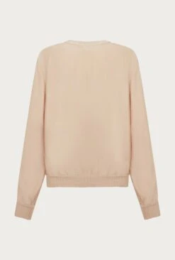 Mia Satin Bomber Jacket Stone -Ghost Fashion Store J06G001 N04 27160 650px 964px