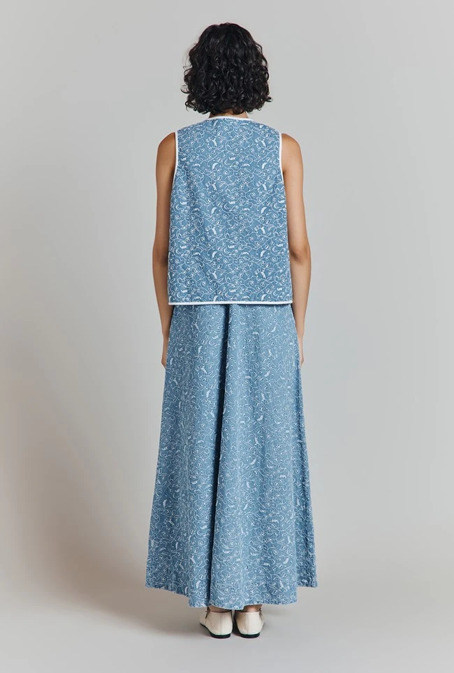 Juliet Embroidered Denim Waistcoat 7 Juliet Embroidered Denim Waistcoat - Image 5