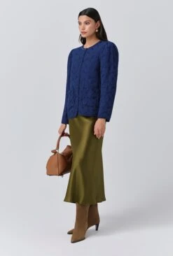 Zara Quilted Crepe Embroidered Button Through Jacket 9 Zara Quilted Crepe Embroidered Button Through Jacket -Ghost Fashion Store J10G001 Z90 33771 650px 964px