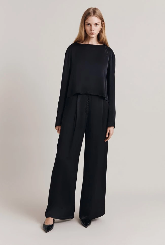 Nancy Satin Wide Leg Trousers 4 Nancy Satin Wide Leg Trousers - Image 2