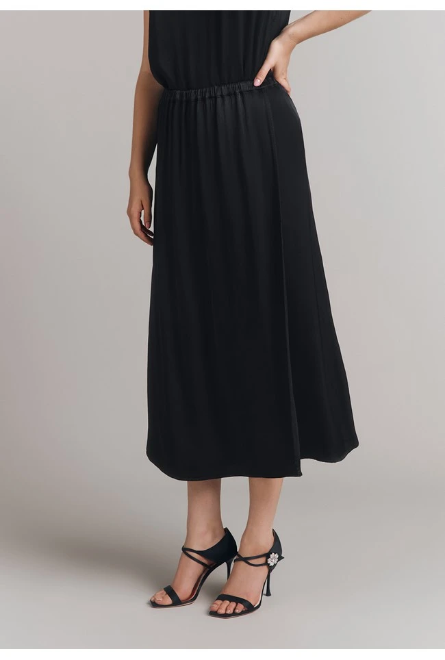 Aleya Satin Midi Slip Skirt 3 Aleya Satin Midi Slip Skirt