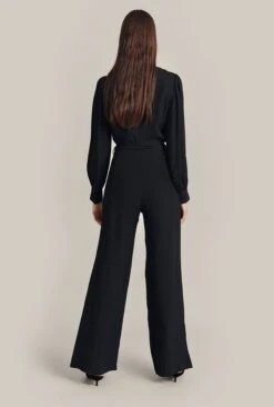 Olivia Crepe Wide Leg Jumpsuit Black 11 Olivia Crepe Wide Leg Jumpsuit Black -Ghost Fashion Store O07G002 A01 29246 650px 964px