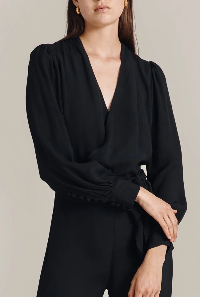 Olivia Crepe Wide Leg Jumpsuit Black 5 Olivia Crepe Wide Leg Jumpsuit Black - Image 3