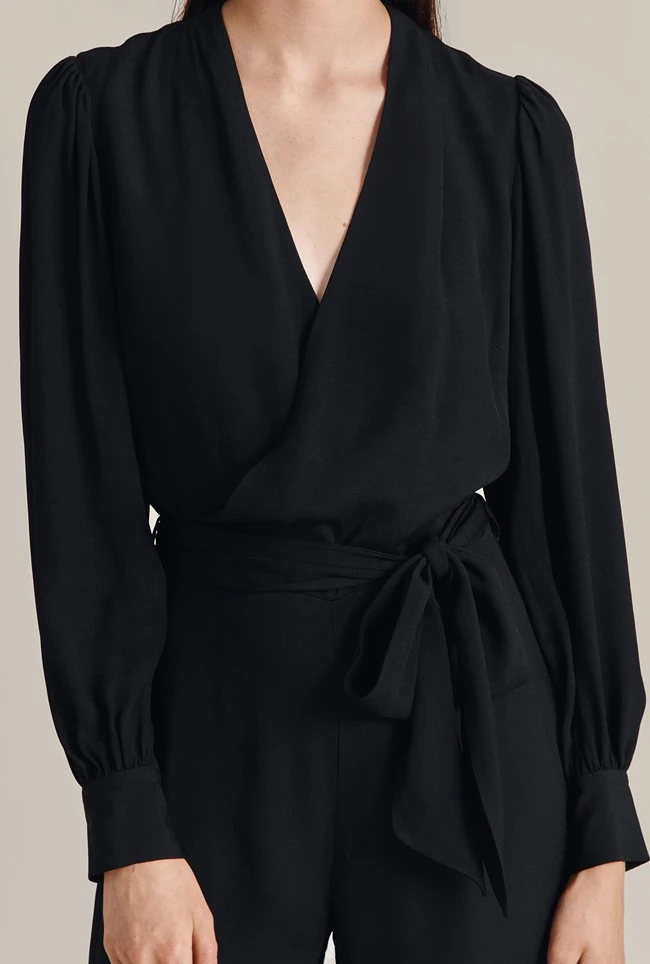 Olivia Crepe Wide Leg Jumpsuit Black 8 Olivia Crepe Wide Leg Jumpsuit Black - Image 6