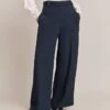 Penny Wide Leg Trousers Navy -Ghost Fashion Store P06G001 K10 27408 650px 964px