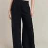 Brooke Wide-Leg Trousers Black