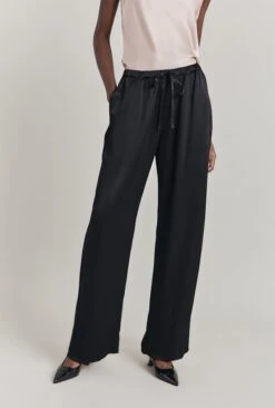 Imogen Satin Wide Leg Trouser Black 12 Imogen Satin Wide Leg Trouser Black -Ghost Fashion Store P06G003A A01 29919 650px 964px