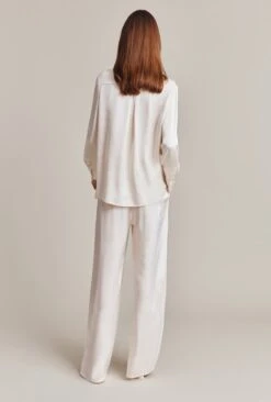 Imogen Satin Wide Leg Trouser Ivory 11 Imogen Satin Wide Leg Trouser Ivory -Ghost Fashion Store P06G003A M12 28480 650px 964px