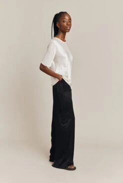 Aurora Satin Cargo Trousers Black 14 Aurora Satin Cargo Trousers Black -Ghost Fashion Store P06G005 A01 26773 650px 964px