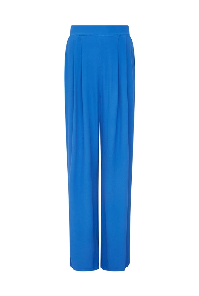 Aria Blue Crepe Trouser Rich Blue 6 Aria Blue Crepe Trouser Rich Blue - Image 4