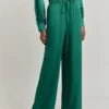 Sylvia Satin Trouser Green -Ghost Fashion Store P07G010 J30 29740 650px 964px