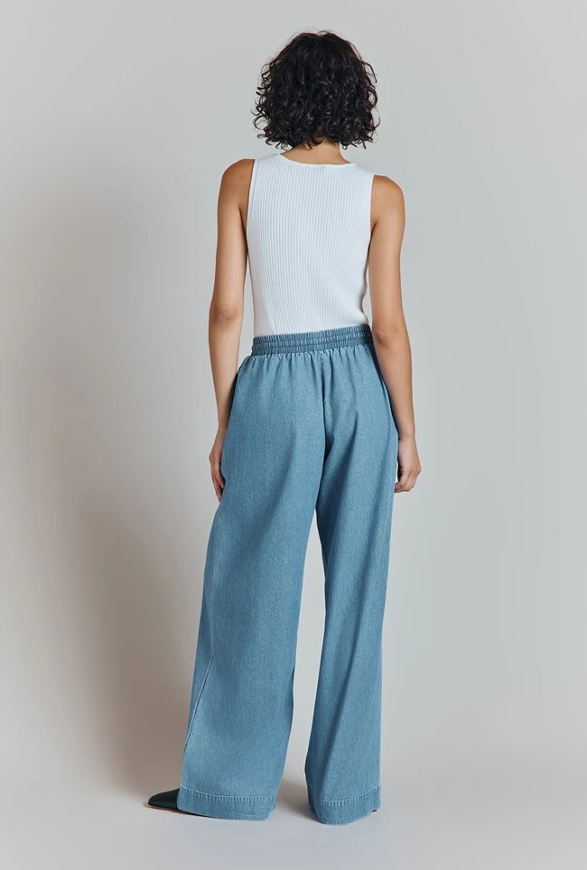 Edith Denim Elasticated Waist Trousers 7 Edith Denim Elasticated Waist Trousers - Image 5