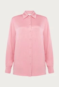 Ellie Satin Shirt Pink -Ghost Fashion Store Q06G007A H44 27248 650px 964px